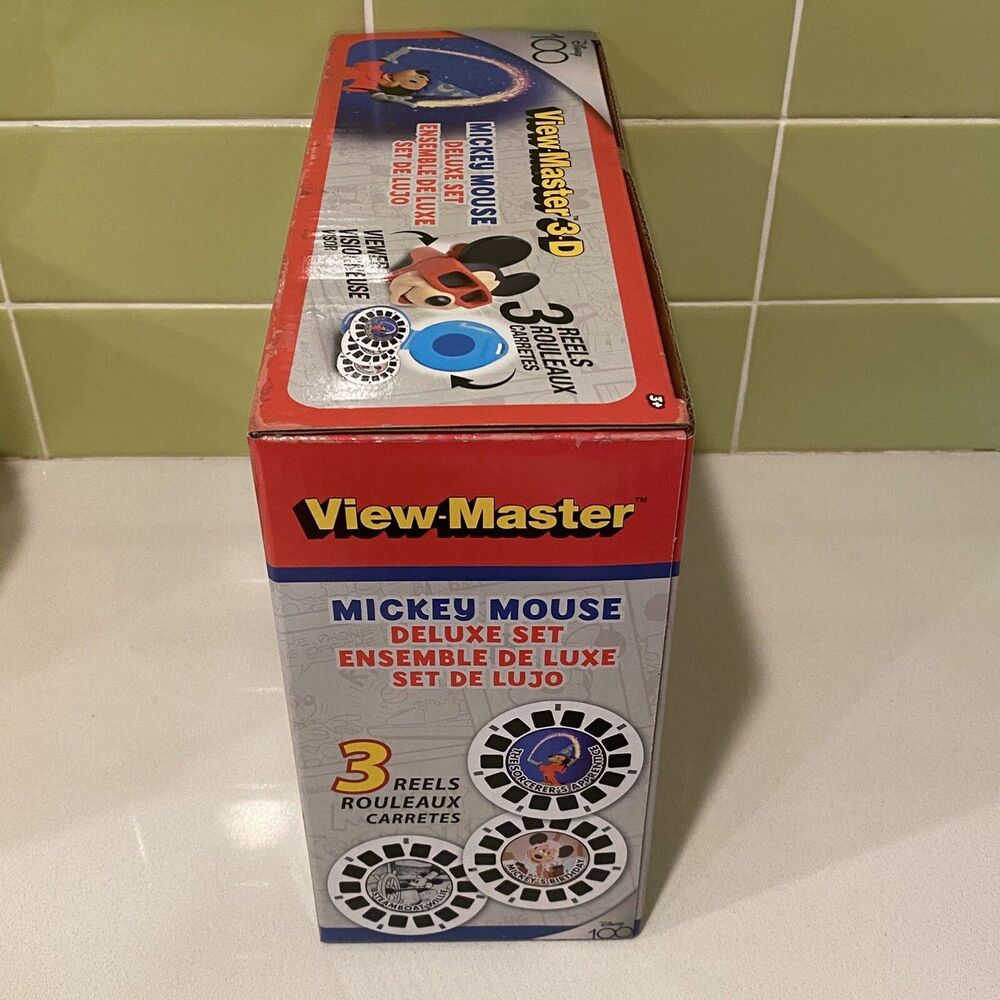 Disney 100 Years “Mickey Mouse” View-Master Deluxe Set – 3 Reels + Case - Picture 2 of 5